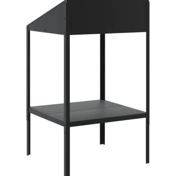 Plantestativ i galvaniseret stål til planter | Størrelse: 56,5x54,5x100 cm | Farve: Antracitgrå