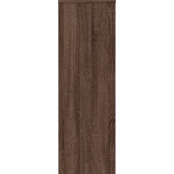 Plantestativ i konstrueret træ - Højde 100 cm | Farve: Brun egetræsfarve | Størrelse: 33x33 cm