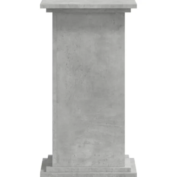 Plantestativ i konstrueret træ - Stabil og minimalistisk | Størrelse: 33x33x60 cm | Farve: Betongrå