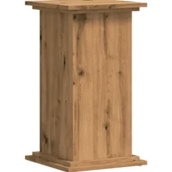 Plantestativ i konstrueret træ – Stabilt og slidstærkt | Størrelse: 33x33x60 cm | Farve: Egetræslook