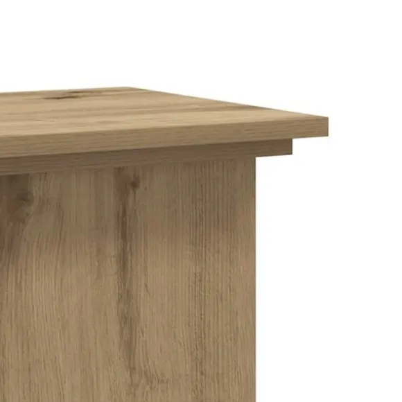 Plantestativ i konstrueret træ – Stabilt og slidstærkt | Størrelse: 33x33x60 cm | Farve: Egetræslook