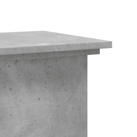 Plantestativ i konstrueret træ - Blomsterstativ | Størrelse: 33x33x100 cm | Farve: Betongrå