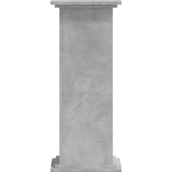 Plantestativ i konstrueret træ - Slidstærkt og stilrent | Størrelse: 33x33x80 cm | Farve: Betongrå