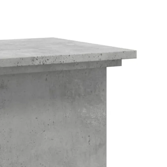 Plantestativ i konstrueret træ - Slidstærkt og stilrent | Størrelse: 33x33x80 cm | Farve: Betongrå