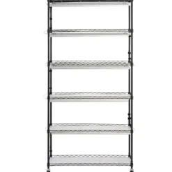 Plantestativ med vækstlys 6 etager, 180W, 70,9, indendørs plantedyrkningshylde, justerbar højde, moderne design.