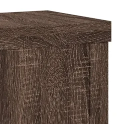 Plantestativ sæt 2 stk. i konstrueret træ - Slidstærk | Farve: Brun eg | Størrelse: 10x10x18 cm
