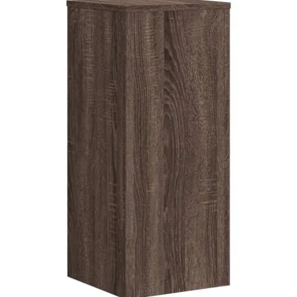Plantestativer 2 stk. - Konstrueret træ | Farve: Brunt eg | Størrelse: 30x30x70 cm