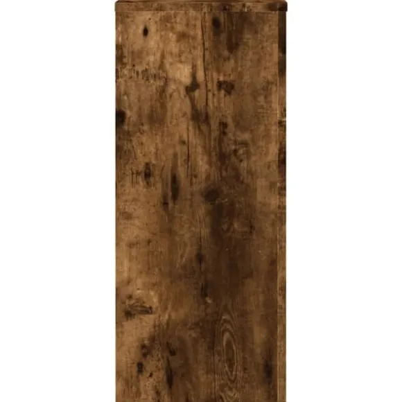 Plantestativer 2 stk. - Robust blomsterstativ i konstrueret træ | Størrelse: 30x30x70 cm | Farve: Røget eg