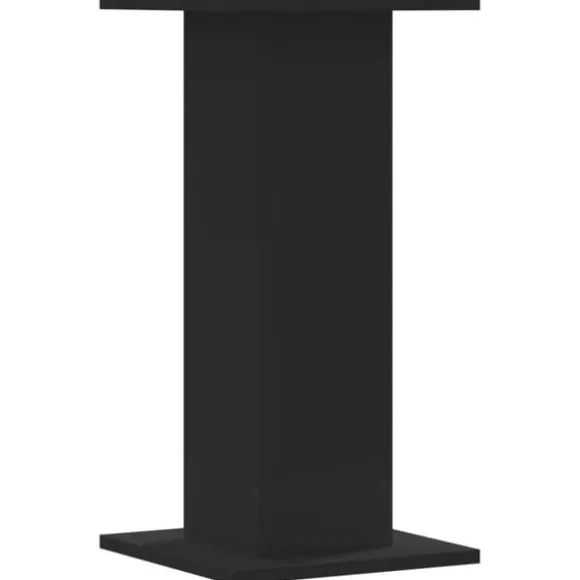 Plantestativer 2 stk. - Slidstærkt konstrueret træ | Farve: Sort | Størrelse: 30x30x60 cm