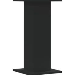 Plantestativer 2 stk. - Slidstærkt konstrueret træ | Farve: Sort | Størrelse: 30x30x60 cm
