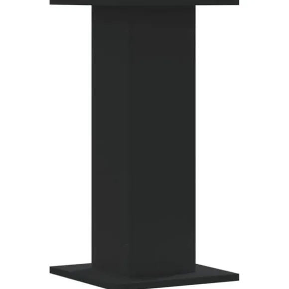 Plantestativer 2 stk. - Slidstærkt konstrueret træ | Farve: Sort | Størrelse: 30x30x60 cm