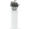 Plantestativer 2 stk. - Slidstærkt konstrueret træ | Størrelse: 30x30x60 cm | Farve: Hvid