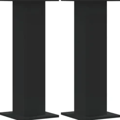Plantestativer 2 stk. - Slidstærke træstativer til planter | Farve: Sort | Størrelse: 30x30x80 cm