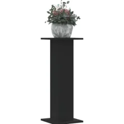 Plantestativer 2 stk. - Slidstærke træstativer til planter | Farve: Sort | Størrelse: 30x30x80 cm