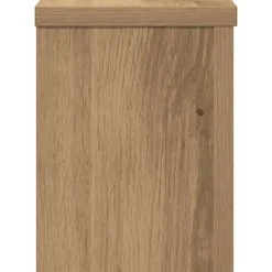 Plantestativer 2 stk. - Slidstærkt konstrueret træ | Størrelse: 15x15x20 cm | Farve: Egetræsfarvet