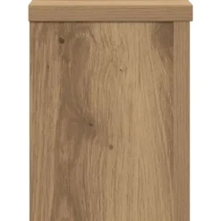 Plantestativer 2 stk. - Slidstærkt konstrueret træ | Størrelse: 15x15x20 cm | Farve: Egetræsfarvet