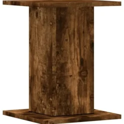 Plantestativer 2 stk. - Slidstærkt konstrueret træ | Størrelse: 30x30x40 cm | Farve: Røget eg