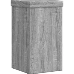Plantestativer 2 stk. - Slidstærkt trædesign | Farve: Grå sonoma-eg | Størrelse: 10x10x18 cm