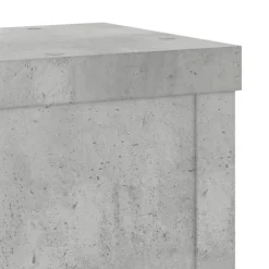 Plantestativer 2 stk. - Slidstærkt konstrueret træ | Farve: Betongrå | Størrelse: 10x10x18 cm