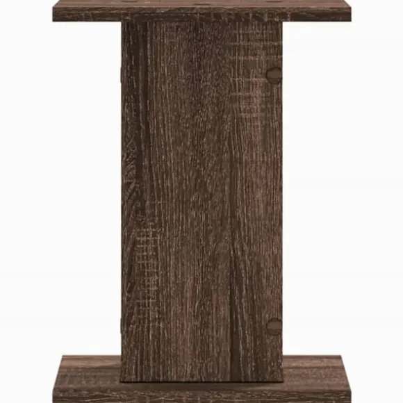 Plantestativer 2 stk. - Slidstærkt konstrueret træ | Størrelse: 30x30x40 cm | Farve: Brun eg