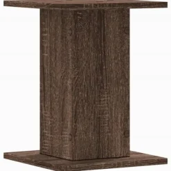 Plantestativer 2 stk. - Slidstærkt konstrueret træ | Størrelse: 30x30x40 cm | Farve: Brun eg