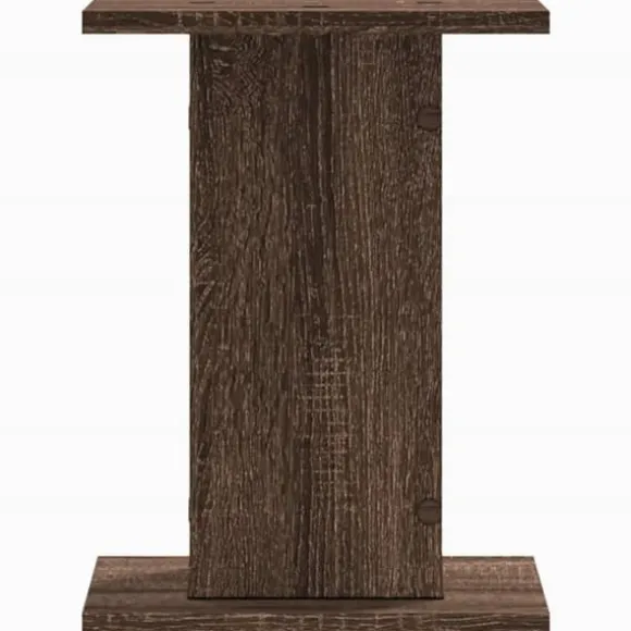 Plantestativer 2 stk. - Slidstærkt konstrueret træ | Størrelse: 30x30x40 cm | Farve: Brun eg