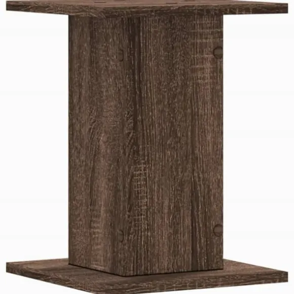 Plantestativer 2 stk. - Slidstærkt konstrueret træ | Størrelse: 30x30x40 cm | Farve: Brun eg