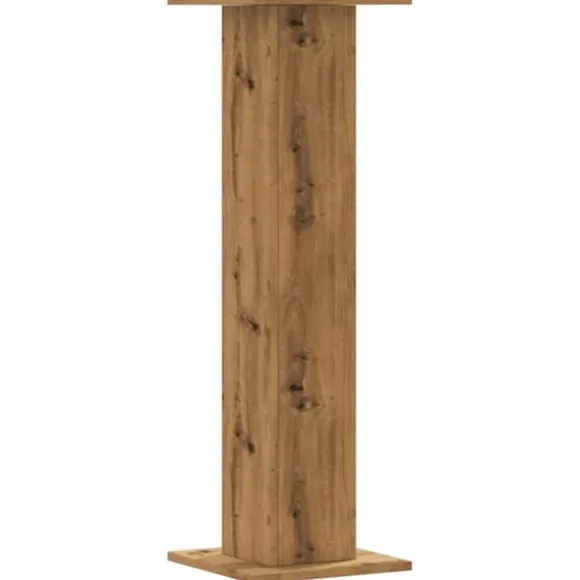 Plantestativer 2 stk. - Stabilt konstrueret træ | Størrelse: 30x30x95 cm | Farve: Egetræsfarve