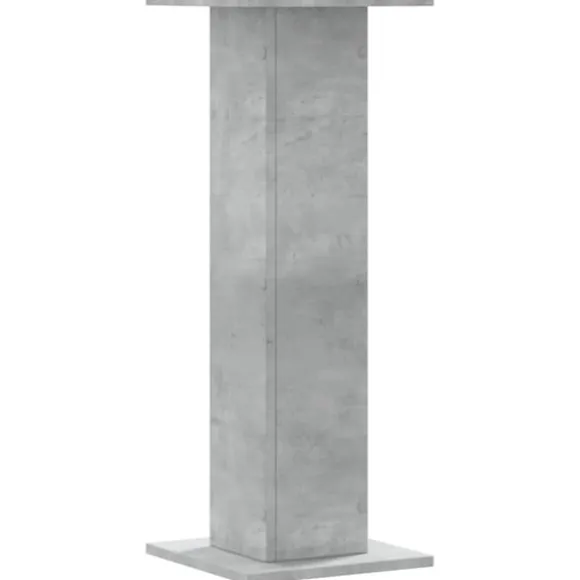 Plantestativer 2 stk. - Stabilt trædesign | Størrelse: 30x30x80 cm | Farve: Betongrå