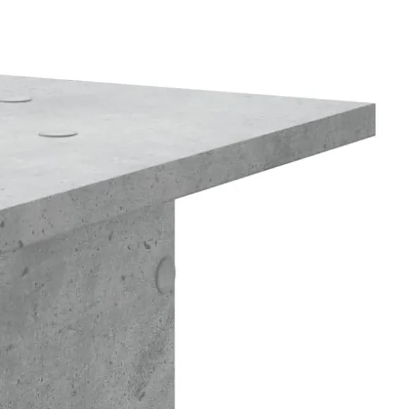 Plantestativer 2 stk. - Stabilt trædesign | Størrelse: 30x30x80 cm | Farve: Betongrå