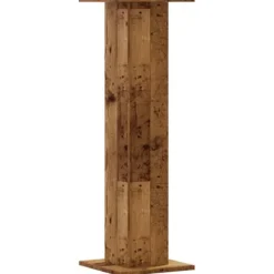 Plantestativer 2 stk. - Stabilt konstrueret træ | Størrelse: 30x30x95 cm | Farve: Antik træ
