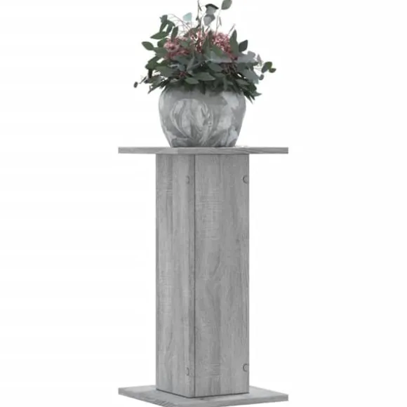 Plantestativer 2 stk. - Stabilt konstrueret træ | Farve: Grå sonoma-eg | Størrelse: 30x30x60 cm