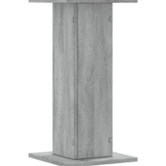 Plantestativer 2 stk. - Stabilt konstrueret træ | Farve: Grå sonoma-eg | Størrelse: 30x30x60 cm
