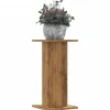 Plantestativer 2 stk. - Stabilt trædesign | Farve: Egetræsfarve | Størrelse: 30x30x60 cm