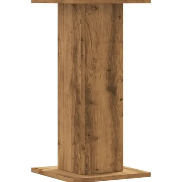Plantestativer 2 stk. - Stabilt trædesign | Farve: Egetræsfarve | Størrelse: 30x30x60 cm
