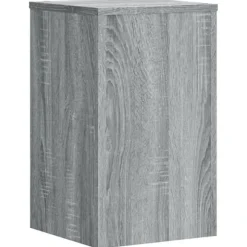 Plantestativer 2 stk. - Stabilt konstrueret træ | Farve: Grå Sonoma-eg | Størrelse: 30x30x50 cm