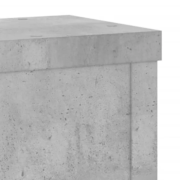 Plantestativer 2 stk. - Stabilt træ design til planter | Størrelse: 15x15x20 cm | Farve: Betongrå