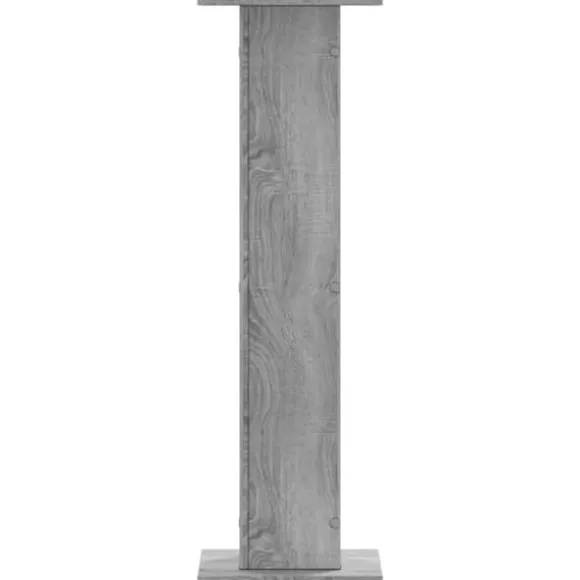 Plantestativer 2 stk. - Stabilt konstrueret træ | Farve: Grå Sonoma-eg | Størrelse: 30x30x95 cm