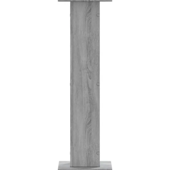 Plantestativer 2 stk. - Stabilt konstrueret træ | Farve: Grå Sonoma-eg | Størrelse: 30x30x95 cm