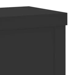 Plantestativer 2 stk. - Tidløst design i konstrueret træ | Størrelse: 10x10x18 cm | Farve: Sort