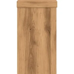 Plantestativer 2 stk. i konstrueret træ - Høj kvalitet | Størrelse: 10x10x18 cm | Farve: Egetræsfarvet