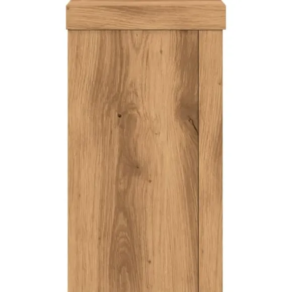 Plantestativer 2 stk. i konstrueret træ - Høj kvalitet | Størrelse: 10x10x18 cm | Farve: Egetræsfarvet