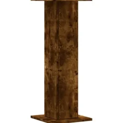 Plantestativer 2 stk. i konstrueret træ - Røget eg | Størrelse: 30x30x80 cm