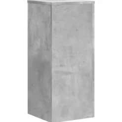 Plantestativer 2 stk. i konstrueret træ - Slidstærk design | Størrelse: 30x30x70 cm | Farve: Betongrå