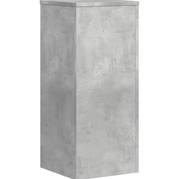 Plantestativer 2 stk. i konstrueret træ - Slidstærk design | Størrelse: 30x30x70 cm | Farve: Betongrå
