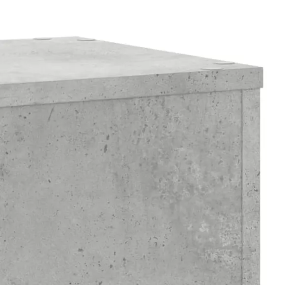 Plantestativer 2 stk. i konstrueret træ - Slidstærk design | Størrelse: 30x30x70 cm | Farve: Betongrå
