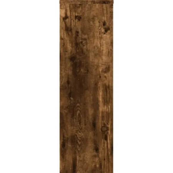 Plantestativer 2 stk. i konstrueret træ - Tidløst design | Størrelse: 25x25x80 cm | Farve: Røget eg