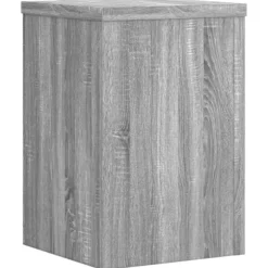 Plantestativer 2 stk. i konstrueret træ - Minimalistisk design | Farve: Grå sonoma-eg | Størrelse: 25x25x35 cm