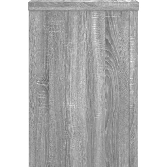 Plantestativer 2 stk. i konstrueret træ - Minimalistisk design | Farve: Grå sonoma-eg | Størrelse: 25x25x35 cm