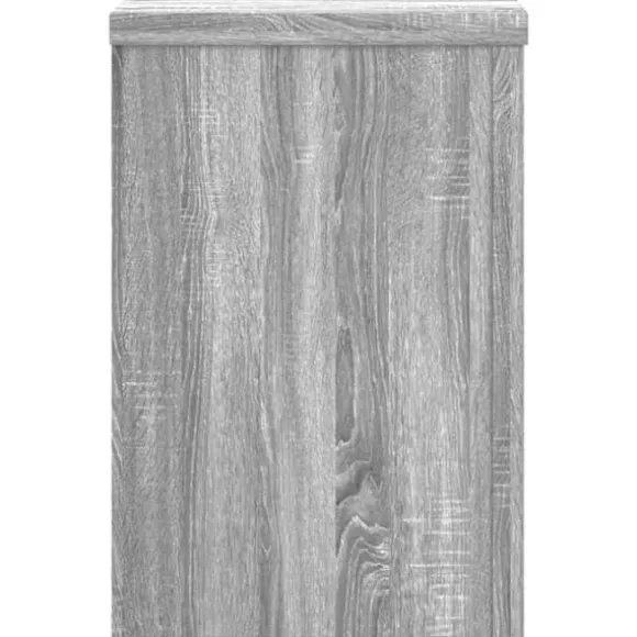 Plantestativer 2 stk. i konstrueret træ - Minimalistisk design | Farve: Grå sonoma-eg | Størrelse: 25x25x35 cm